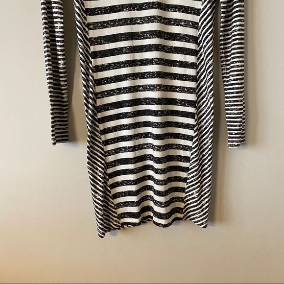 Nwt-Philosophy -Mixed Stripe Bodycon Dress - Picture 4 of 8
